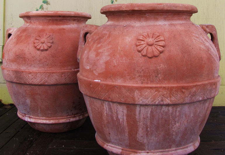 Very Large Terra Cotta Pottery in Jackson Hole, Wyoming