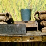 Fine Pottery and Metal Planter in Jackson Hole, Wyoming