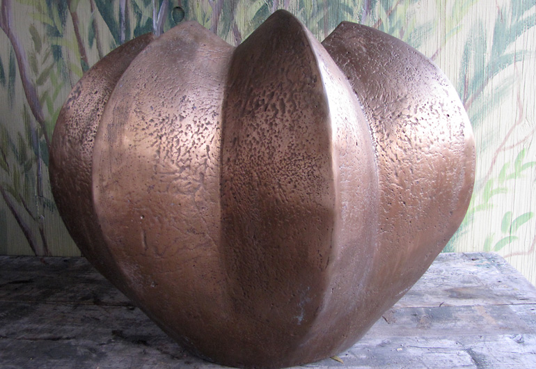 Large Metal Planters in Jackson Hole, Wyoming